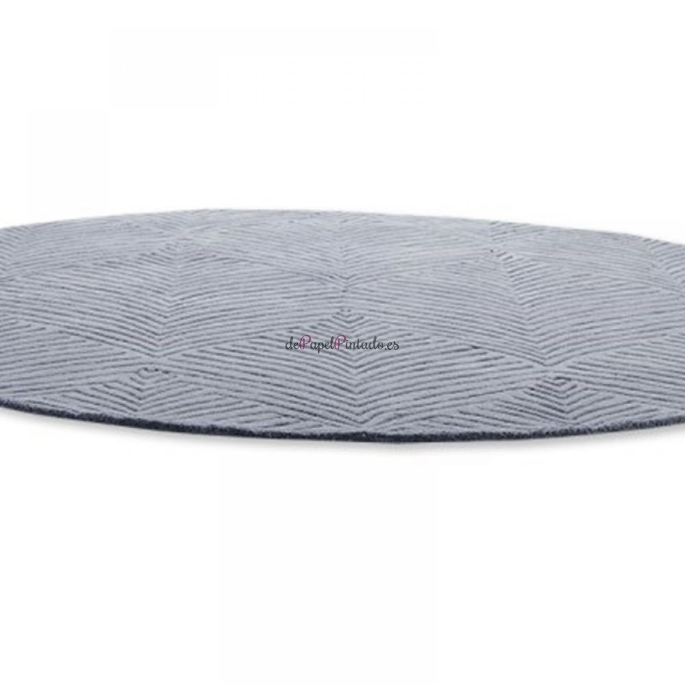 Alfombra WEDGWOOD LANA Y VISCOSA FOLIA 2.0 ROUND COOL GREY 150-2